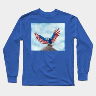 Patriotic Eagle Long Sleeve T-Shirt